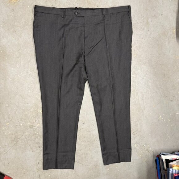 VASSI Couture Suit 2pc Super 130s Made in Italy Grey 52R 46x30 - Picture 11 of 13